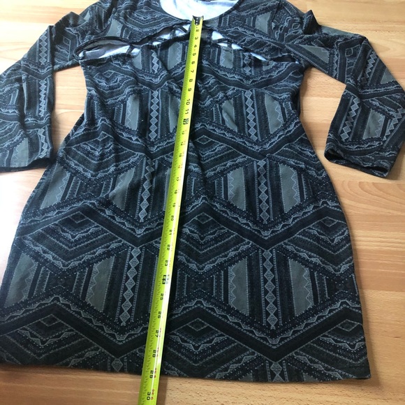 CHARLOTTE RUSSE gray cage dress - Picture 9 of 16